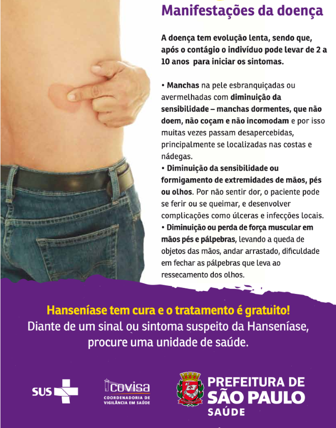 Campanha conscientiza sobre sintomas e tratamento da hanseníase -  Prefeitura de Limeira