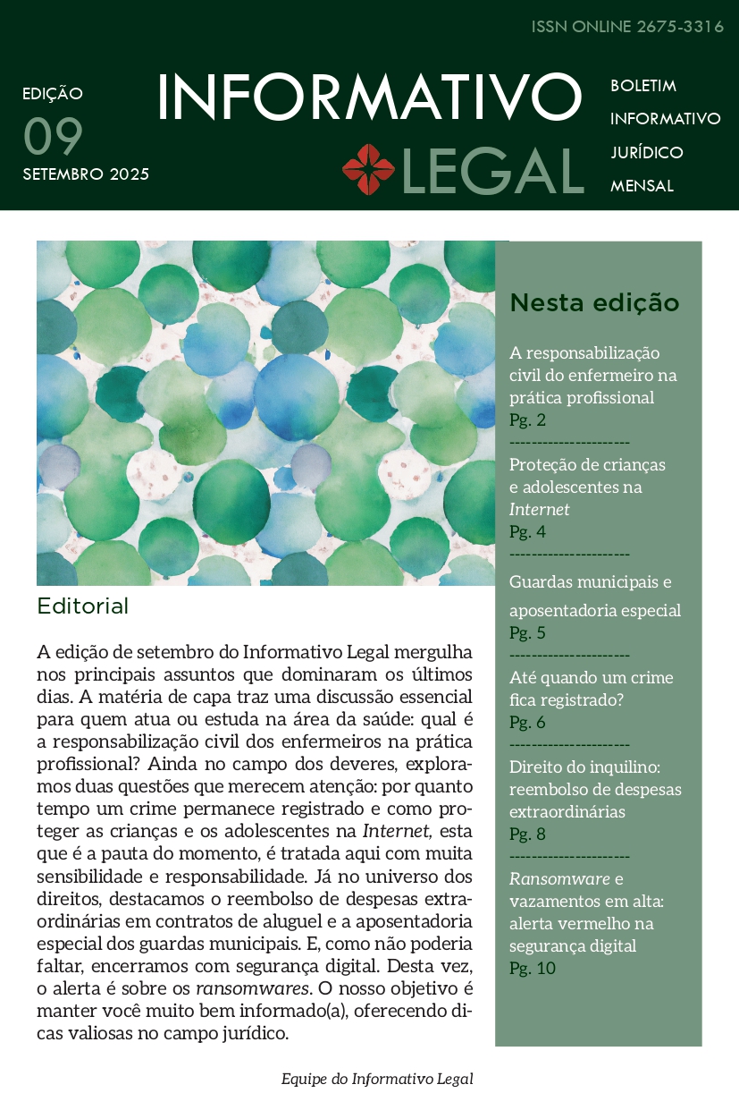 Capa do Informativo Legal de setembro 2025