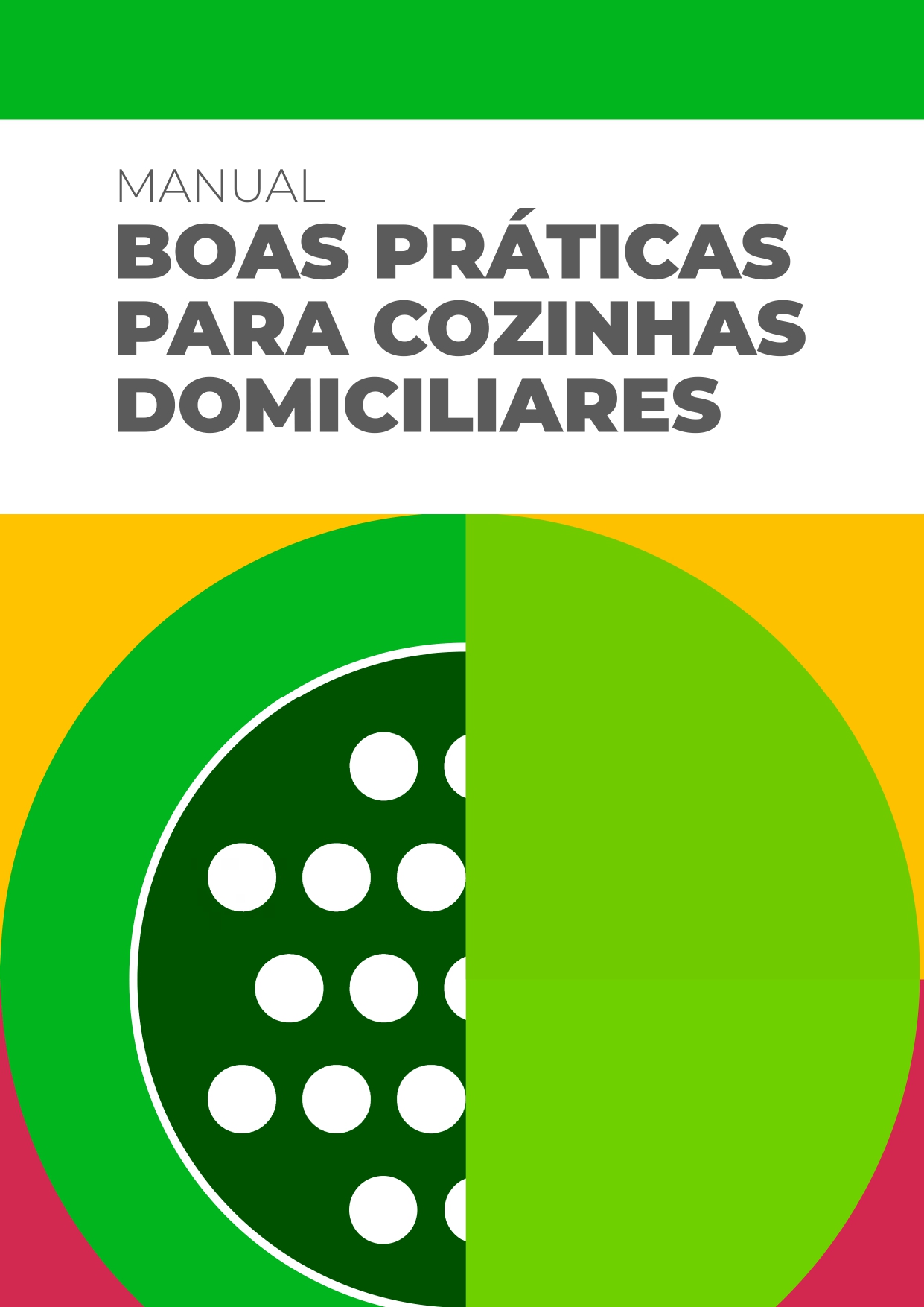 Capa Manual de boas práticas para cozinhas domiciliares