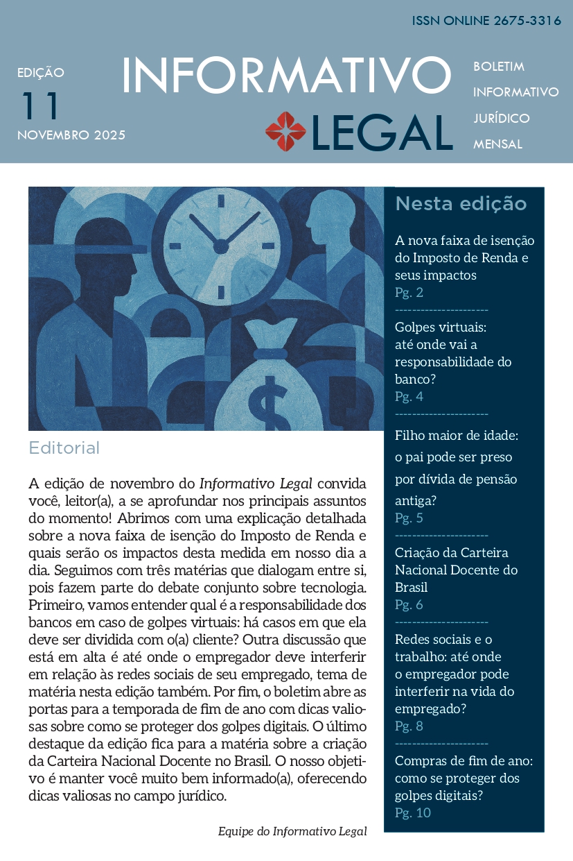 Capa - Informativo Legal (nov. 2025)