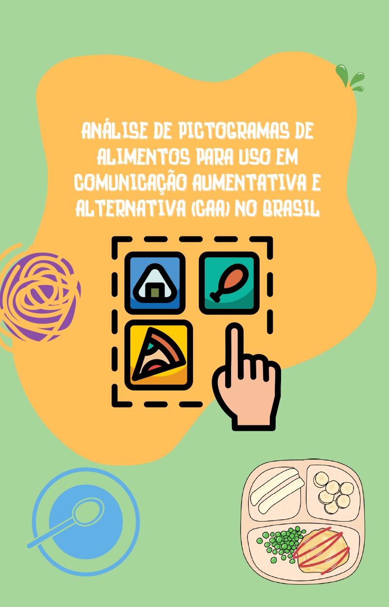 Capa - E-book "Análise de Pictogramas de Alimentos para uso em Comunicação Aumentativa e Alternativa (CAA) no Brasil"