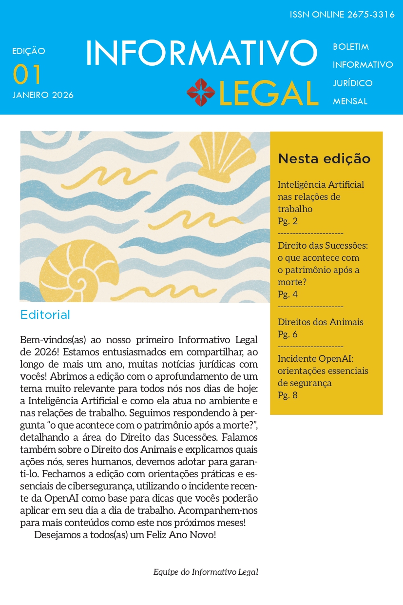 Capa "Informativo Legal - janeiro 2026"
