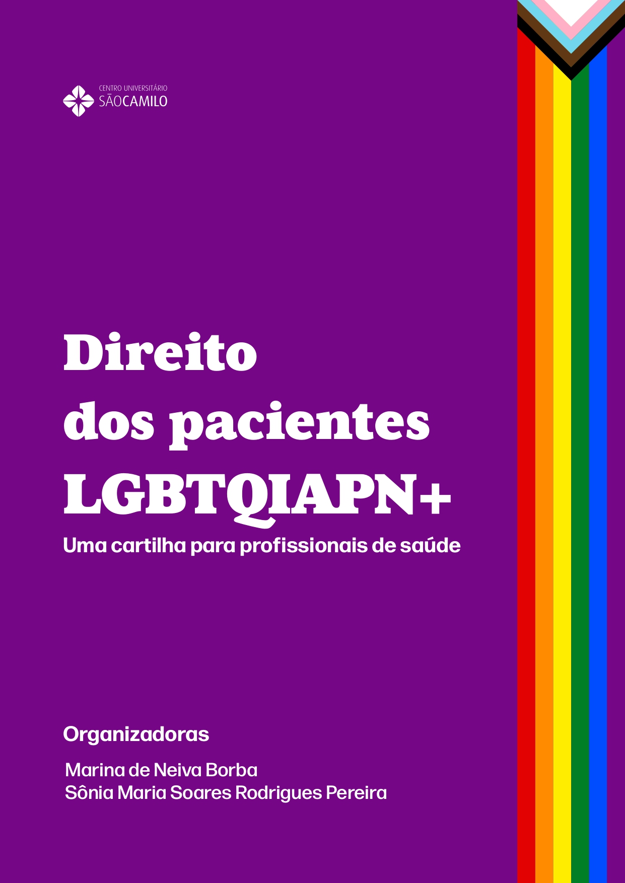 Capa do e-book "Direitos dos pacientes LGBTQIAPN+: uma cartilha para profissionais de saúde"