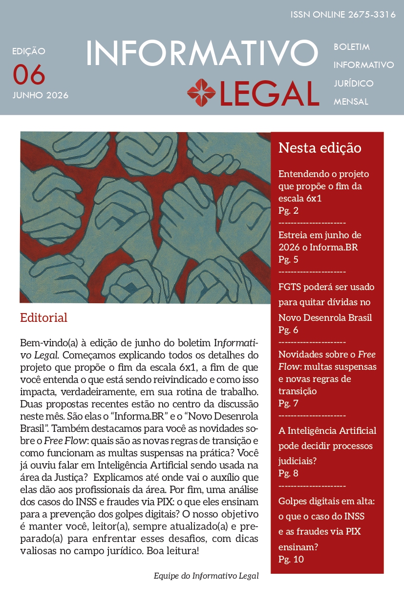 Capa "Informativo Legal - junho 2026"